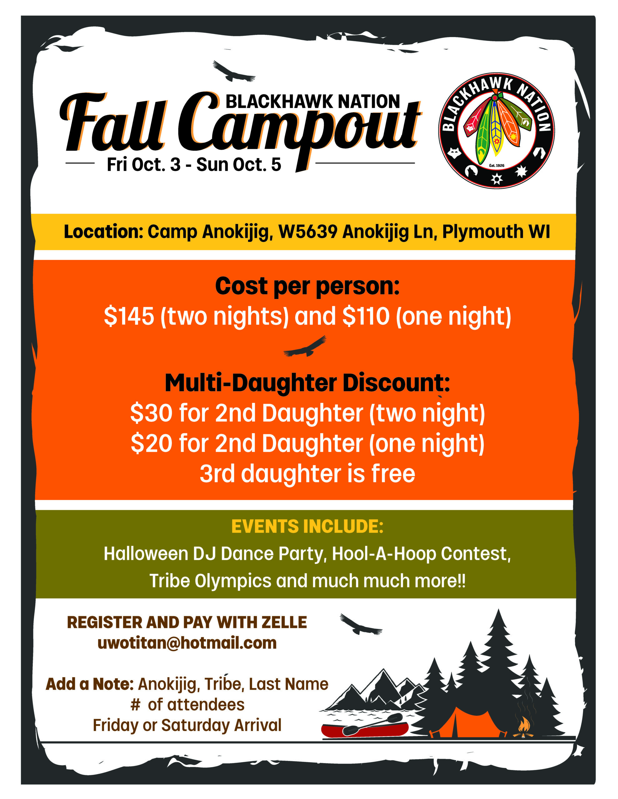Anokijig Fall Camp Out 2025