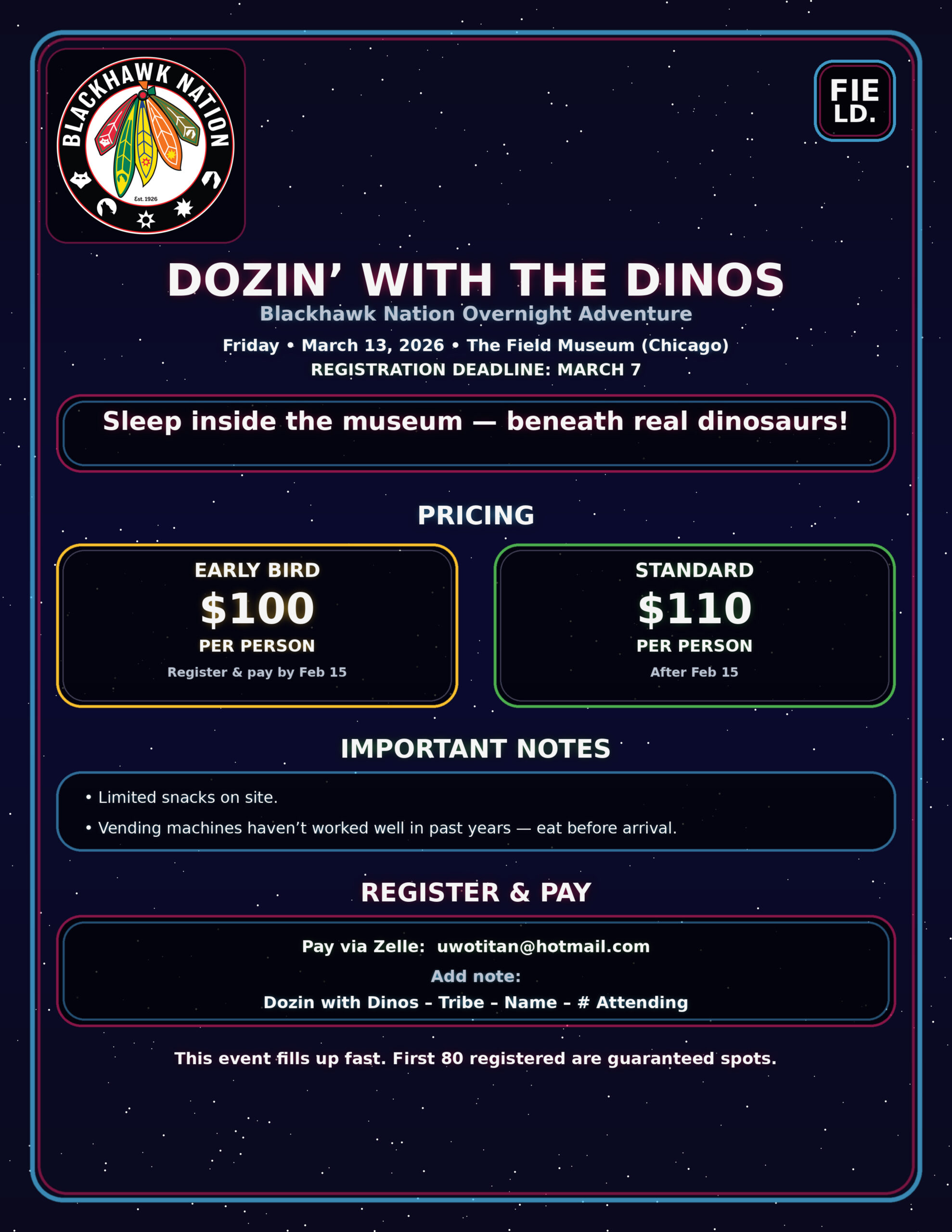 Dozin’ with the Dinos 2026
